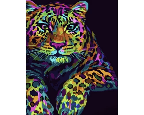 Картина за номерами Поп-арт леопард 40х50 см Strateg (GS1541)