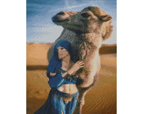 Алмазна мозаїка Верблюд у Сахарі 30х40 см Strateg (KB025)