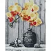 Алмазна мозаїка Жовті орхідеї 30х40 см Strateg (KB049)