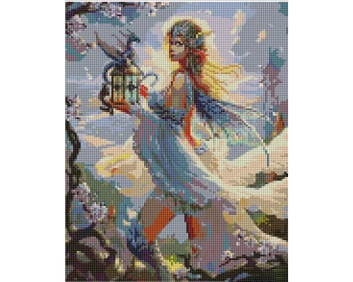 Алмазна мозаїка Дівчина з драконом 30х40 см Strateg (KB081)