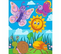 Картина за номерами Метелики з лаком 30х40 см Strateg (SS6695)
