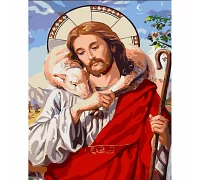Картина за номерами Христос з лаком 30х40 см Strateg (SS6749)