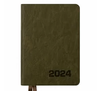 Щоденник А6 Leo Planner датований 2024 Corsa хакі 352 ст (252461)