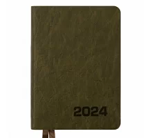 Ежедневник А6 Leo Planner датированный 2024 Corsa хаки 352 ст (252461)