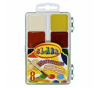 Краски акварельные CLASS  медовые 8 цветов, пластиковая коробка (7614 )