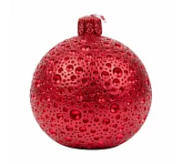 Свічка Novogod'ko Куля 9*9см, червона, парафін (974671)