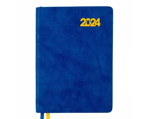 Ежеденевник А5 датированный 2024 Leo Planner Case синій (252424)