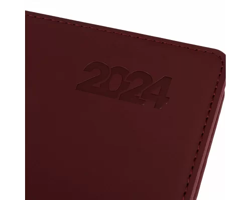 Ежеденевник А5 датированный 2024 Leo Planner Destiny с твердой обложкой коричневий (252436)
