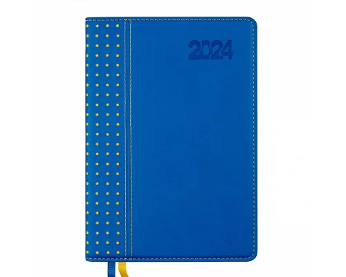 Щоденник датований 2024 Leo Planner Destiny з твердою обкладенкою синій (252437)