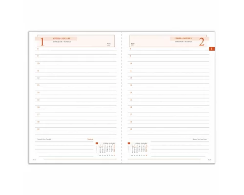 Ежедневник датированный 2024г А6 Leo Planner Ethnicity 352 ст (252501)