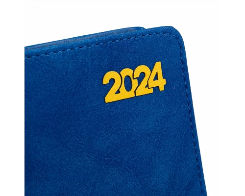 Ежедневник датированный 2024г А6 Leo Planner Case синий 352 ст (252456)