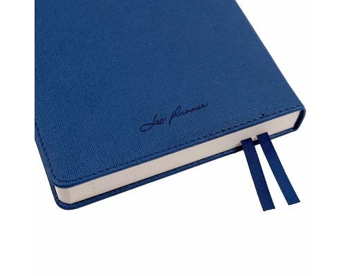 Щоденник А5 датований 2024 Leo Planner Escalada з твердою обкладенкою синій (252440)