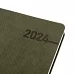 Щоденник А5 датований 2024 Leo Planner Intergo з м'якою обкладенкою хакі (252422)