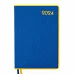 Ежеденевник А5 датированный 2024 Leo Planner Patriot 2 с твердой обложкой желто-синий  (252447)