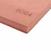 Щоденник А5 датований 2024 Leo Planner Velvet з м'якою обкладенкою рожевий (252430)