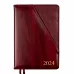 Ежеденевник А5 датированный 2024 Leo Planner Whisky с твердой обложкой бордо (252449)