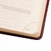 Щоденник А5 датований 2024 Leo Planner Whisky з твердою обкладенкою бордо (252449)