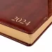 Щоденник А5 датований 2024 Leo Planner Whisky з твердою обкладенкою коричневий (252448)