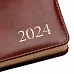 Щоденник А5 датований 2024 Leo Planner Whisky з твердою обкладенкою коричневий (252448)