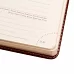Щоденник А5 датований 2024 Leo Planner Whisky з твердою обкладенкою коричневий (252448)