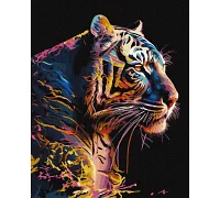 Картина по номерам Прекрасниый зверь с красками металлик 40x50 Идейка (KHO6520)