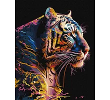 Картина по номерам Прекрасниый зверь с красками металлик 40x50 Идейка (KHO6520)