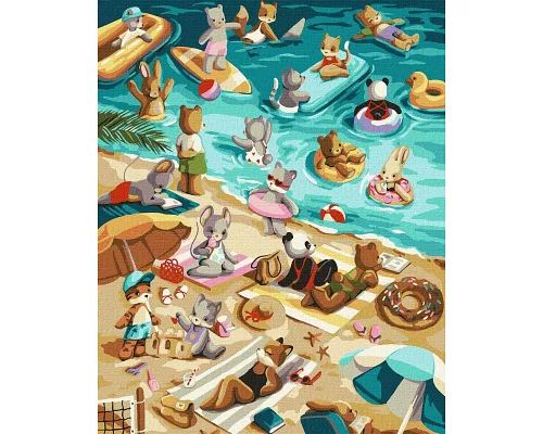 Картина за номерами Пляжні забави 40x50 Идейка (KHO6521)