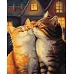 Картина по номерам Влюбленные котики 40x50 Идейка (KHO6526)
