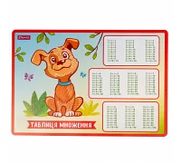 Підкладка для столу Zoo Land таблиця множення (29x43) 1 Вересня (492176)