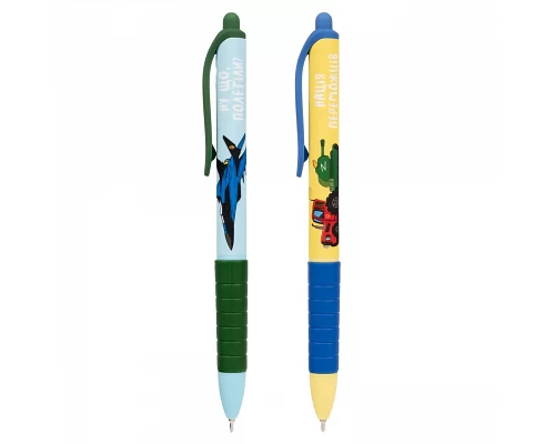 Ручка шариковая Месники 0.7 мм синяя автоматическая YES (412117)