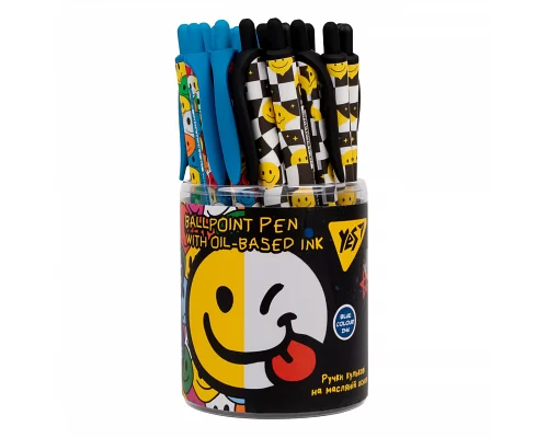 Ручка кулькова Melt Smile 0.7 мм синя автоматична YES (412127)
