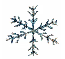 Декор Снежинка голубая 20 см YES! Fun (974736)