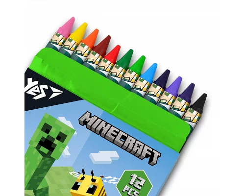 Набір воскових олівців 12 шт Minecraft YES (590142)