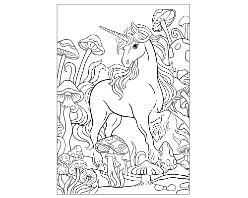 Раскраска А4 1Вересня Unicorn 3 12 стр. 1 Вересня (743043)