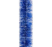 Мишура 50 (синяя с бел. кончиками) 2 м Novogod`ko (980397)