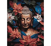 Картина по номерам Бронзовый Будда з фарбами металік 40x50 Идейка (KHO5098)
