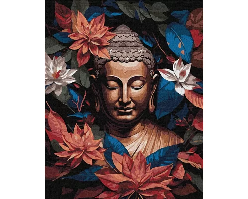 Картина за номерами Бронзовий Будда з фарбами металік 40x50 Идейка (KHO5098)