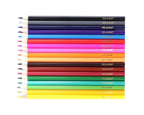 Набір кольорових олівців 18 кольорів CLASS PREMIUM (1618)