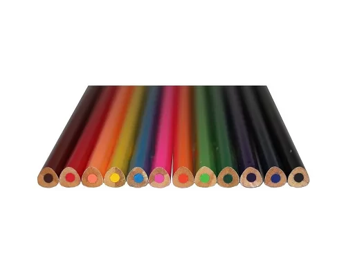 Набор цветных карандашей трехгранные 12 цветов CLASS PREMIUM (1912/1/24)