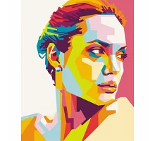 Картина за номерами Анджеліна Джолі 40х50 см АРТ-КРАФТ (10296-AC)