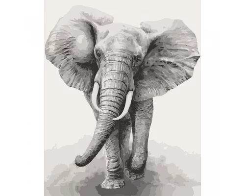 Картина за номерами Африканський слон 40х50 см АРТ-КРАФТ (11629-AC)