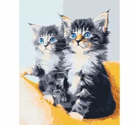 Картина за номерами Блакитноокі кошенята 40*50 см АРТ-КРАФТ (11617-AC)