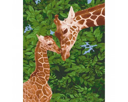 Картина за номерами Жирафеня з мамою 40х50 см АРТ-КРАФТ (11637-AC)