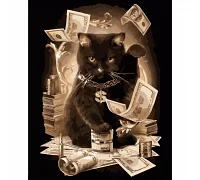 Картина за номерами Заможний кіт 40х50 см АРТ-КРАФТ (11932-AC)