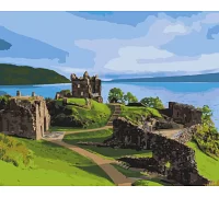 Картина за номерами Замок Аркарт. Шотландія 40х50 см АРТ-КРАФТ (11237-AC)