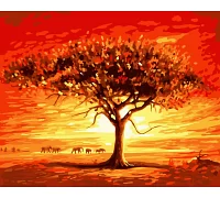 Картина за номерами Золоте сонце Африки 40х50 см АРТ-КРАФТ (10507-AC)