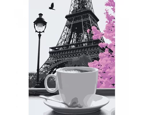 Картина за номерами Кава в Парижі 40*50 см АРТ-КРАФТ (11208-AC)
