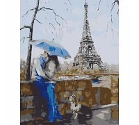 Картина за номерами Кохання в Парижі 40х50 см АРТ-КРАФТ (10012-AC)