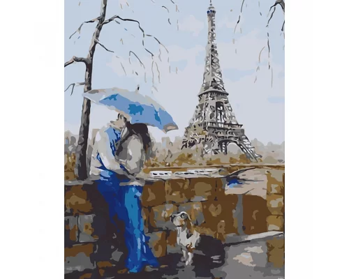 Картина за номерами Кохання в Парижі 40х50 см АРТ-КРАФТ (10012-AC)