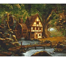 Картина за номерами Млин у зачарованому лісі 40х50 см АРТ-КРАФТ (10551-AC)